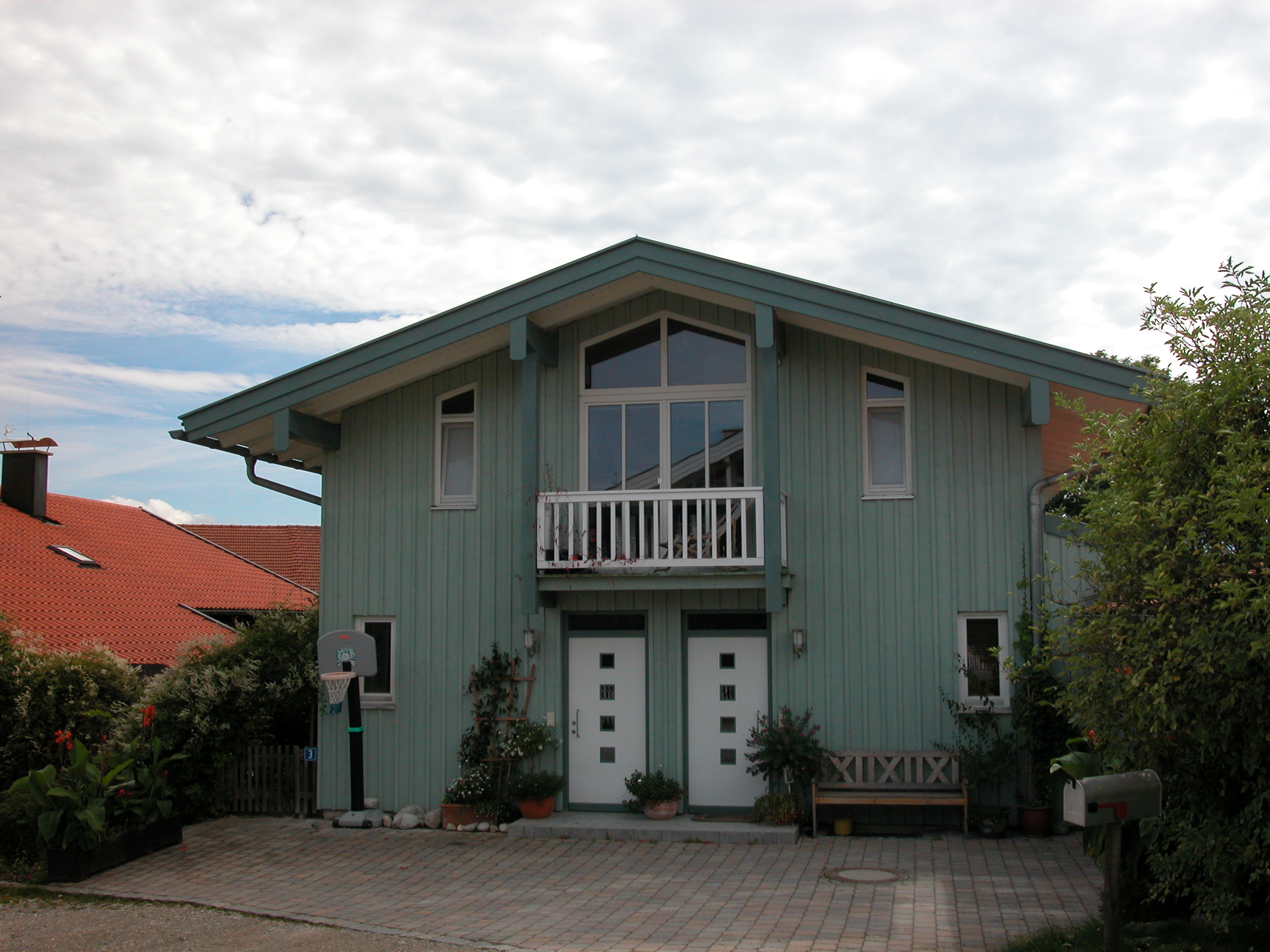 Haus Rimsting Holzlasur - Taubenblau -